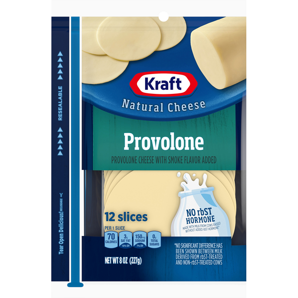 Kraft Natural Cheese Provolone Cheese Slices 12Ct Hy-Vee Aisles Online  Grocery Shopping