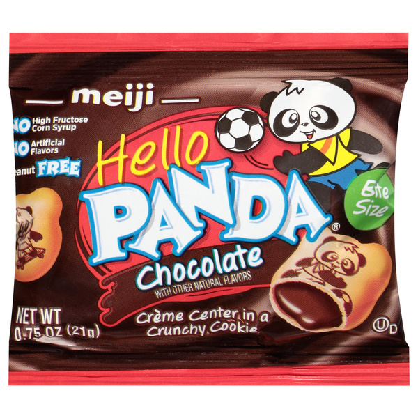 ショコラページ Meiji Hello Panda Chocolate Creme Filled Cookies, Bite Size | Hy