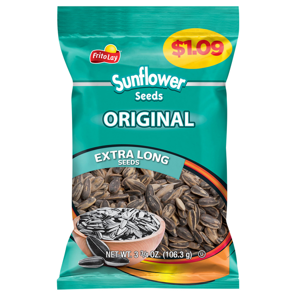 Frito Lay Sunflower Seeds, Original, Extra Long Pre-Priced | Hy