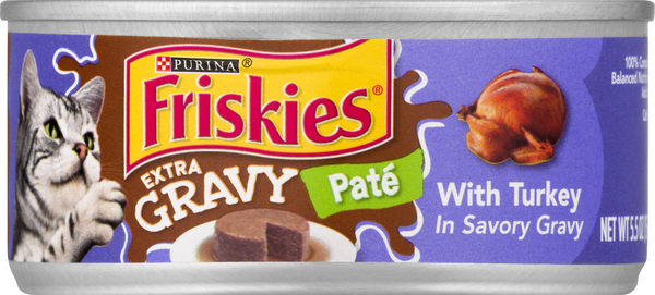 Purina Friskies Extra Gravy Pate with Turkey in Savory Gravy Cat