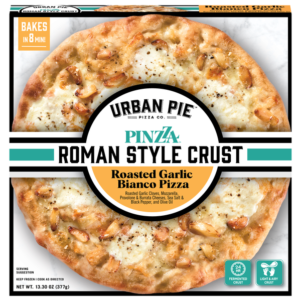 Urban Pie Pizza Co. Pinzza Roman Style Crust Roasted Garlic Bianco