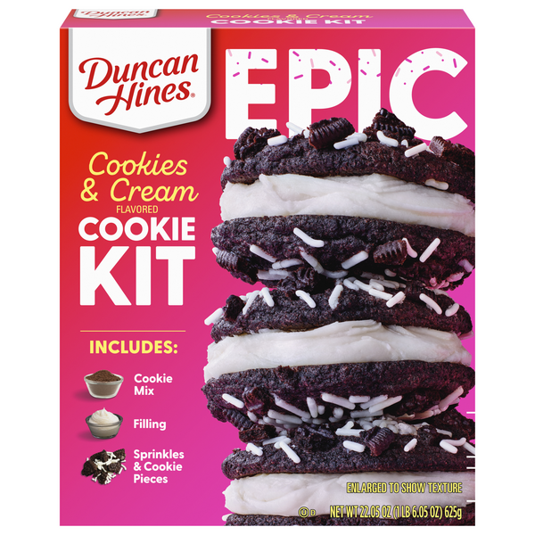 Duncan Hines Epic Cookies & Cream Cookie Kit | Hy-Vee Aisles