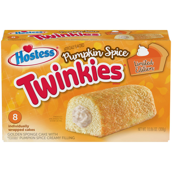 Hostess Pumpkin Spice Flavored Twinkies 8ct | Hy-Vee Aisles Online