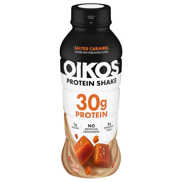 Oikos Protein Shake, Salted Caramel, 30g High Protein Drink | Hy