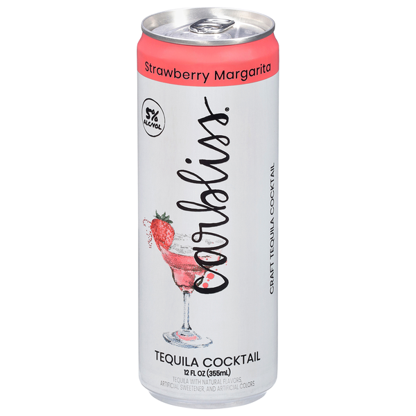 Carbliss Strawberry Margarita Tequila Cocktail 12 fl oz | Hy-Vee Aisles ...