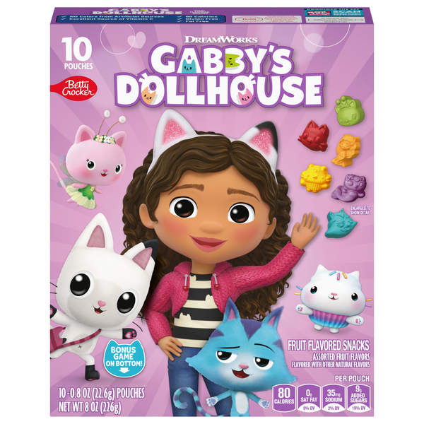 Betty Crocker Dreamworks Gabby's Dollhouse Fruit Flavored Snacks