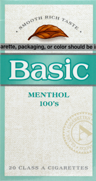 how much are basic cigarettes Basic Cigarettes, Menthol 100's, Flip-Top Box
