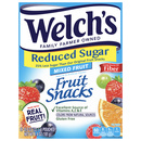Welchs Reduced Sugar Fruit Snacks 8-0.8 oz Pouches