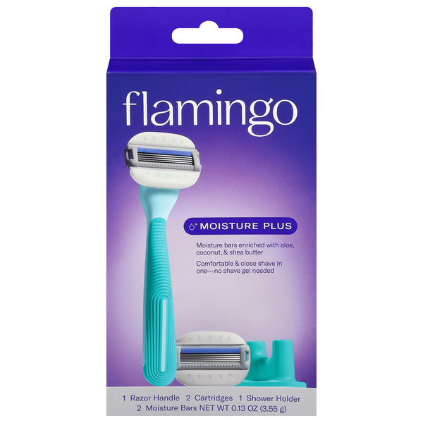 Flamingo Moisture Plus Razor Kit, Seafoam | Hy-Vee Aisles Online