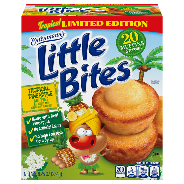 BellBena　ベルベナ　エンゼン　クリームパウダー3　22個 Entenmann's Little BItes Tropical Pineapple Muffins, 5Ct | Hy-Vee