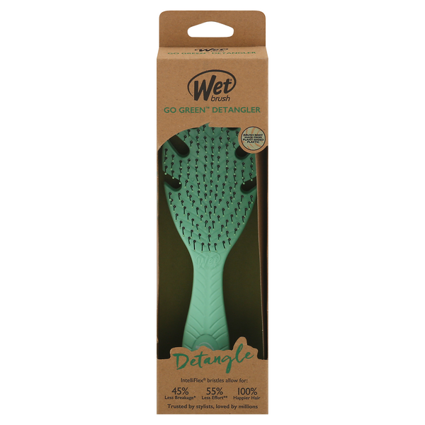 Wet Brush Go Green Detangler, Green