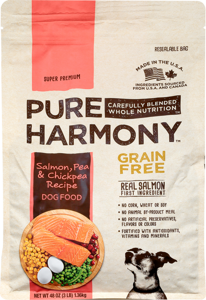 Pure Harmony Grain Free Salmon Pea Chickpea Recipe Dry Dog Food