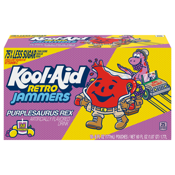 Kool-Aid Retro Jammers Purplesaurus Rex Grape Lemonade Flavored 0