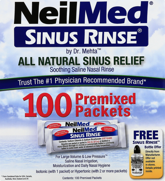 NeilMed Sinus Rinse Premixed Packets - Shop Sinus & Allergy at H-E-B