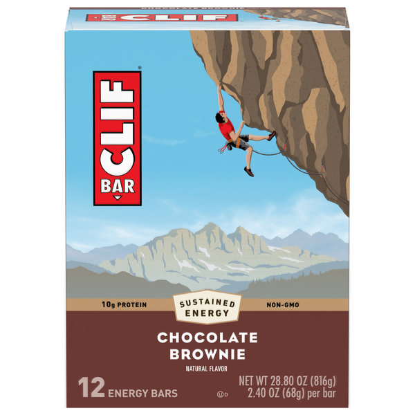 CLIF Bar Chocolate Brownie Energy Bar 12-2.4 oz. Bars | Hy-Vee