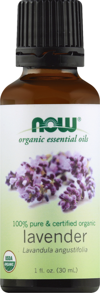 NOW Essential Oils, Organic Lavender Oil, Soothing Aromatherapy