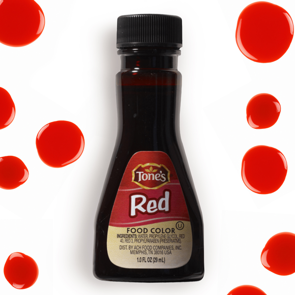 Tone's Red Food Color, 1 oz.