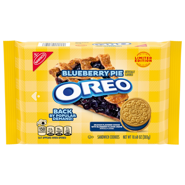 Oreo Blueberry Pie Sandwich Cookies, Limited Edition | Hy-Vee