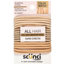 Scunci Color Match All Hair Elastics 16 Each