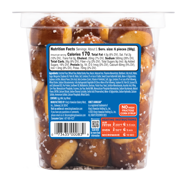 King's Hawaiian Soft Pretzel Bites, Original Hawaiian Sweet | Hy-Vee Aisles  Online Grocery Shopping