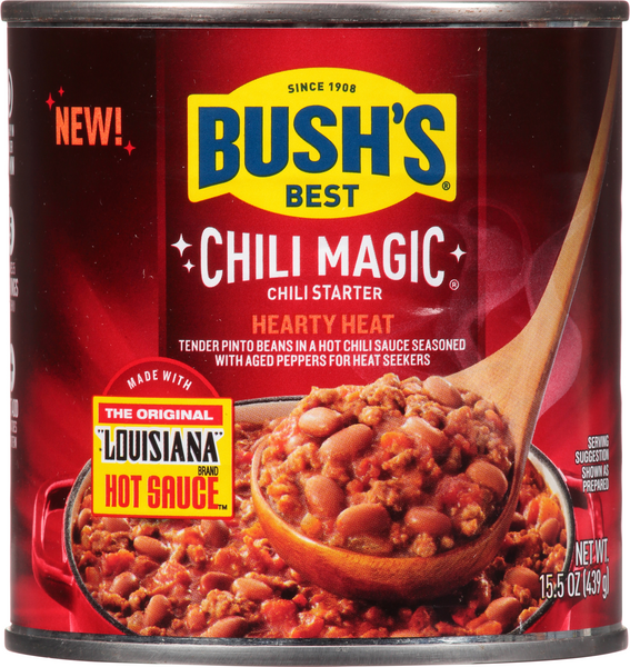 Bush's® Hearty Heat Chili Magic Chili Starter, 15.5 oz - Kroger