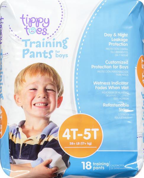 Tippy Toes Training Pants For Boys 4T-5T 38+ Lb