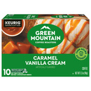 Green Mountain Coffee Roasters Caramel Vanilla Cream Keurig Single-Serve K-Cup Pods, Light Roast Coffee, 10 Count