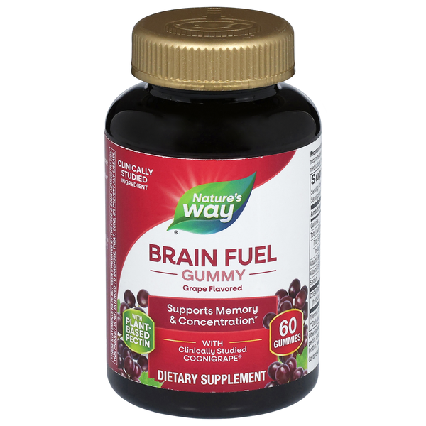 Nature's Way Grape Flavored Brain Fuel 60 Gummies | Hy-Vee Aisles