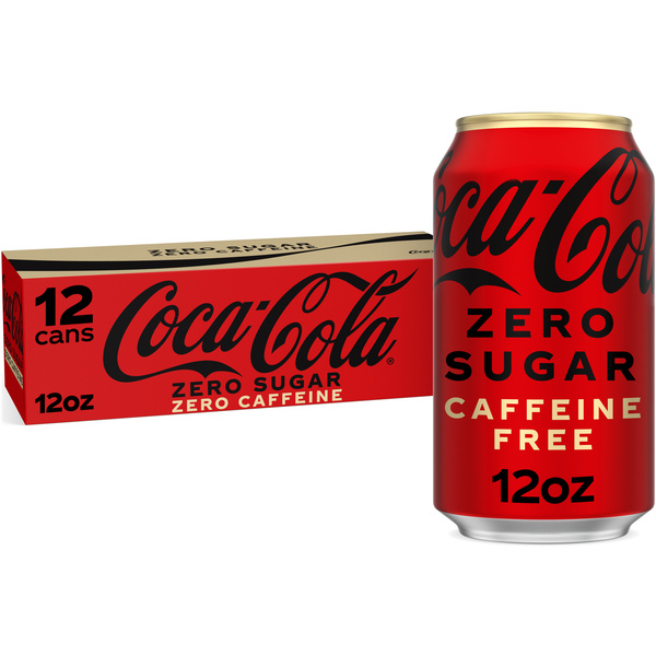 Coca-Cola Zero Sugar Caffeine-Free Soda Soft Drink, 12 Pack | Hy