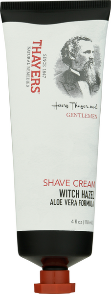 Thayers Gentlemen Shave Cream, Witch Hazel Aloe Vera Formula | Hy