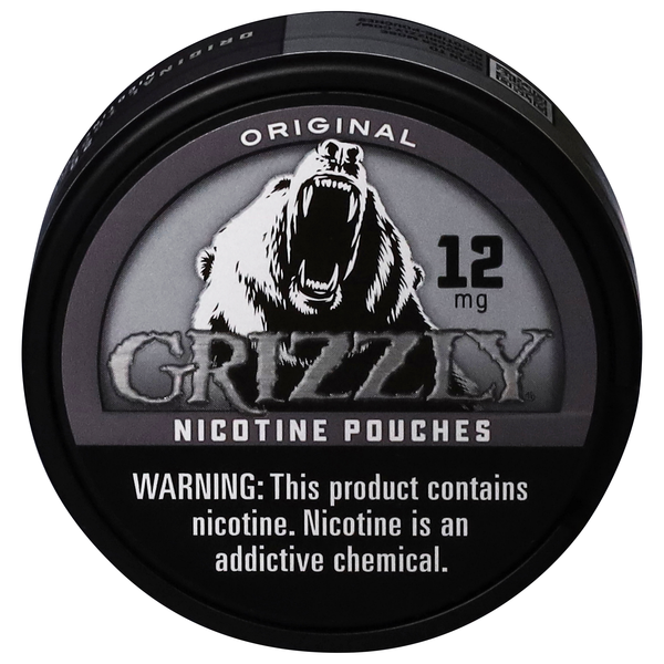 grizzly pouches tobacco Grizzly Original 15 Mg Nicotine Pouches, 20Ct