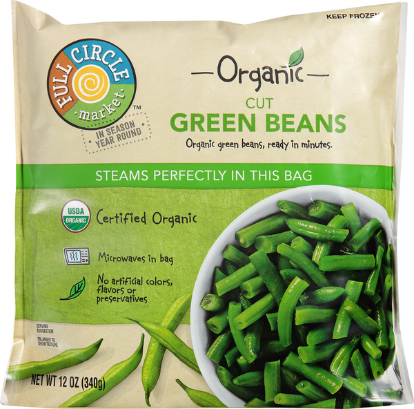 Store Brand Frozen Cut Green Beans 15oz Bag