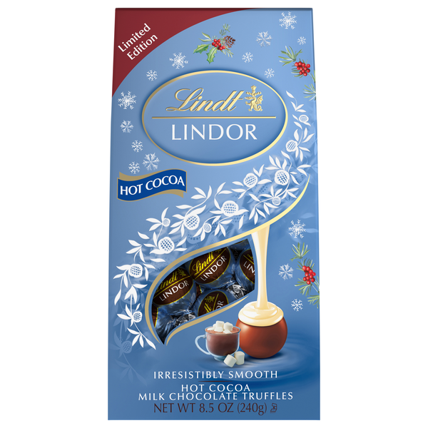 Lindt LINDOR Holiday Hot Cocoa Milk Chocolate Truffles | Hy-Vee