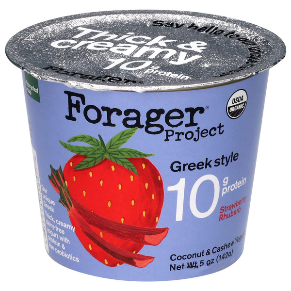 Forager Project Greek Style Strawberry Rhubarb Coconut & Cashew