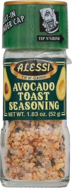 Alessi Tip n' Grind Avocado Toast Seasoning Grinder, 1.83 oz (Pack of 2)