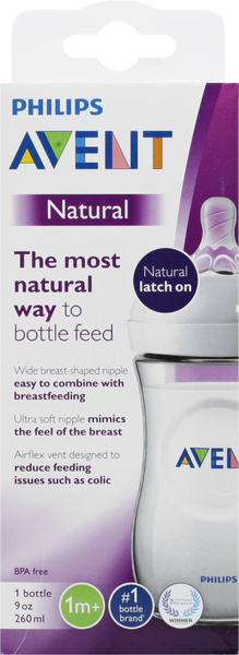 Avent Natural Feeding 1M+ 9 oz Bottles