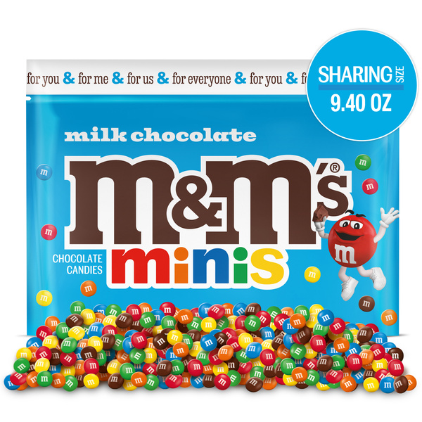 M&M'S Minis Milk Chocolate Candy, Sharing Size 9.4 oz Bag | Hy-Vee