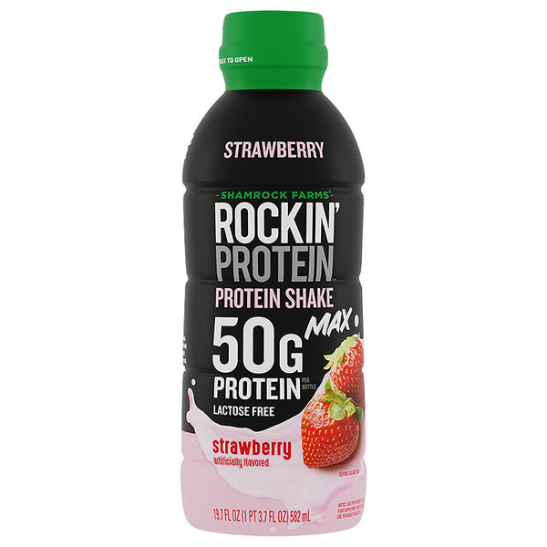 Shamrock Farms Rockin Protein Builder Max 50G Strawberry Protein