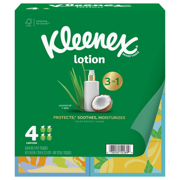 Kleenex Tissues, Soothing Lotion, 3-Ply | Hy-Vee Aisles Online