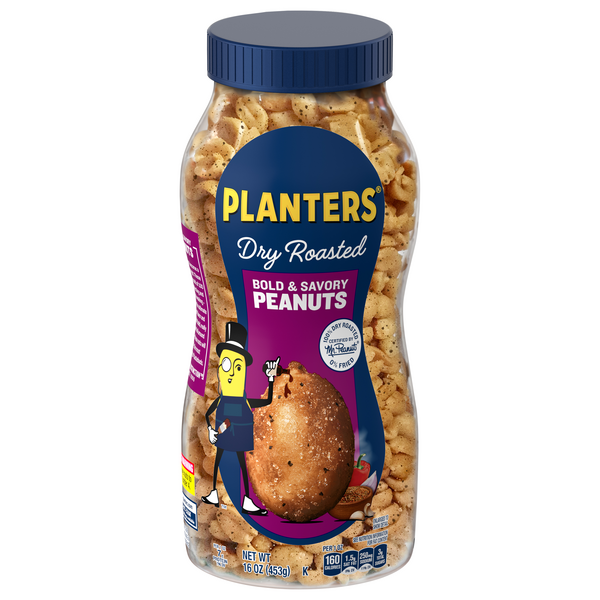 Planters Bold & Savory Dry Roasted Peanuts 16 oz | Hy-Vee Aisles