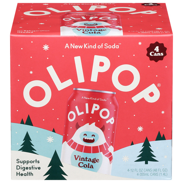 Olipop Vintage Cola, 4Pk | Hy-Vee Aisles Online Grocery Shopping