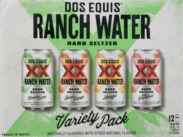 Dos Equis Ranch Water Hard Seltzer, Variety Pack 12Pk | Hy-Vee