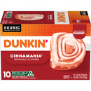 Dunkin Donuts Bakery Series Cinnamon Coffee Roll K-cup Pods 10 Pack