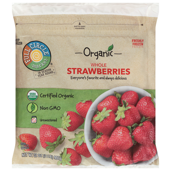 Frozen Organic Fruit, Strawberries - Whole at Whole Foods Market