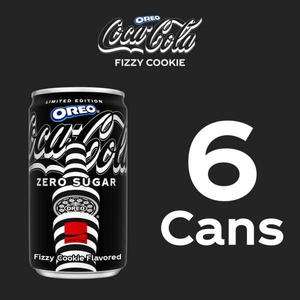 Coca-Cola Soda, Oreo Fizzy Cookie Flavored, Zero Sugar 6Pk | Hy