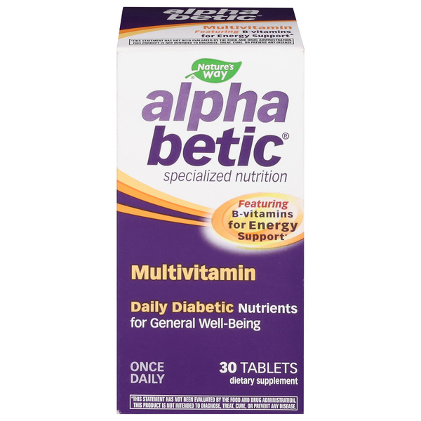 Nature's Way Alpha Betic Multivitamin 30 Tablets | Hy-Vee Aisles Online ...