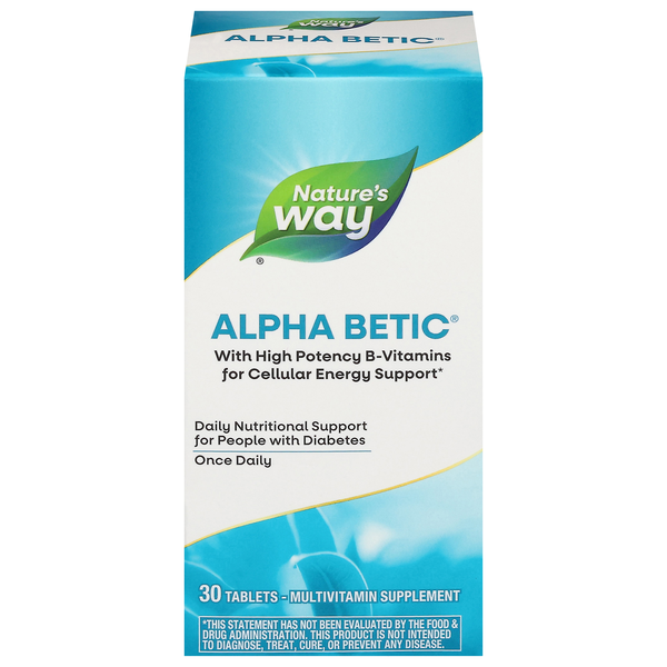 Nature's Way Alpha Betic Multivitamin 30 Tablets | Hy-Vee Aisles Online ...