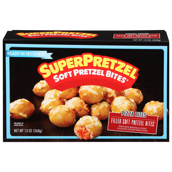 SuperPretzel Soft Pretzel Bites, Pizza Bites | Hy-Vee Aisles