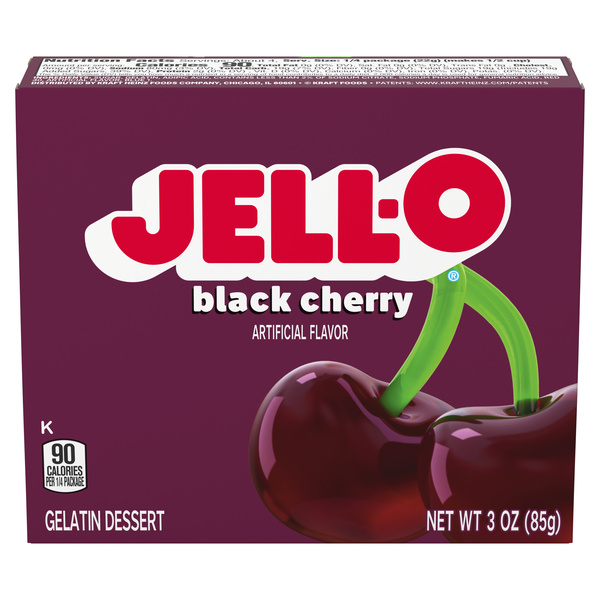 Jell-O Black Cherry Gelatin Dessert Mix | Hy-Vee Aisles Online