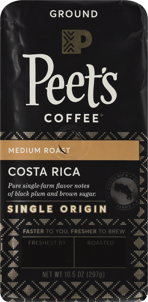  Peet's Coffee, Medium Roast Ground Coffee - Single